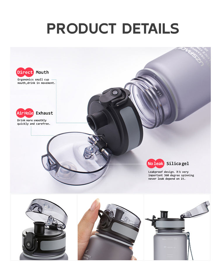 BPA Free Tritan Water Bottle Leakproof Sports Bottle for Gym Custom ...