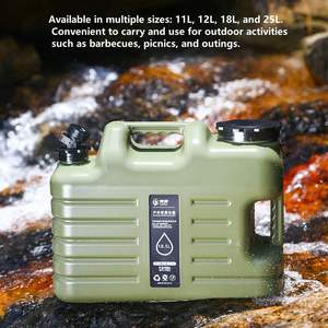 Seau de stockage <span class=keywords><strong>d</strong></span>'<span class=keywords><strong>eau</strong></span> portable en plastique pour le <span class=keywords><strong>camping</strong></span> en plein air avec robinet, réservoir <span class=keywords><strong>d</strong></span>'<span class=keywords><strong>eau</strong></span> en PE de qualité alimentaire sans BPA pour la voiture, le pique-nique et le barbecue - Product Image 2