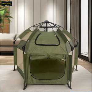 Rüzgar Vadisi Hızlı Kurulum Evcil Hayvan Evi Egzersiz Çadırı Katlanabilir Nefes Alabilen Oxford Kumaş Düğme Kapatmalı <span class=keywords><strong>2</strong></span> Köpek İçin Her Mevsim Yaşam Kullanımı - Product Image 1