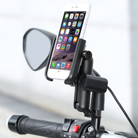 Support de téléphone modifié pour moto Motowolf, étanche, anti-vibration, support de téléphone portable pour vélo, chargeur