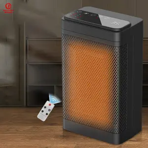 Portable Fan Heater 1500W Ceramic PTC Heating Thermostat Control LED Touch Panel Quiet Safety Home Office Tabletop Fan Heater