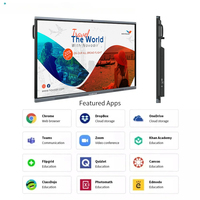 Tableau interactif numérique intelligent de 75 pouces, mural, pour salles de réunion, Android, salles de classe, éducation, tableaux interactifs Unv