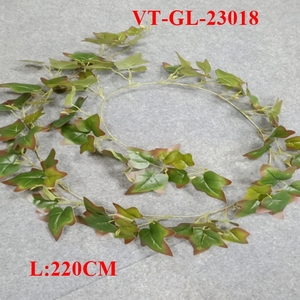 2025 Newest Artificial Rubberized Fabric/cloth/silk Polyester Water Proof Greenery <b>Foliage</b> Backdrop Wall Hanging <b>Garland</b> 220cm - Product Image 6