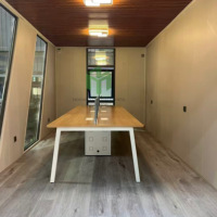 Casa Contenedor Prefabricada de Lujo de 20 Pies, Casa Móvil de Acero con Paneles Sándwich, Mini Casa con Dormitorio, Desmontable