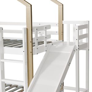 Muebles de dormitorio Suministros para bebés Productos Niño Niña Marco de suelo de madera Niños Marco de litera doble para niños
