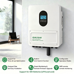 Inversor Solar Híbrido Monofásico <span class=keywords><strong>Xiping</strong></span> XPB-4000/6000 de 4/6KW, 48V AC 220-240V, IP66, Fuera de Red, ECO, con MPPT de 27A, 95% de Eficiencia - Product Image 5