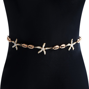 Doux Cool Spice Girls Shell Étoile De Mer Pendentif avec Corps Unique Chaîne Dames <span class=keywords><strong>Sexy</strong></span> Rue Photographie Alliage Bijoux Europe Amérique - Product Image 5