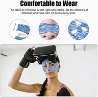 Masque VR, Bandeau VR respirant et réglable anti-transpiration pour Meta Oculus Quest 3s/3/2, Pico4, HTC Vive, PS, Gear, Entraînements VR