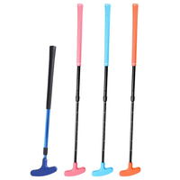 Putter de golf à double face réglable, tête en caoutchouc à poignée colorée, clubs de golf pour enfants, mini putter de golf télescopique junior