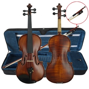 Trung Quốc Aiersi Thương Hiệu Cao Cấp Flamed Maple Violin Antique Red Brown Handmade Nhạc Cụ Dây Chuyên Nghiệp Để Bán - Product Image 3