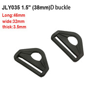 Boucles de réglage triangulaires en plastique robuste de luxe 25mm 38mm 1" 1.5" avec clip de barre et anneau en D pour sangles de sacs