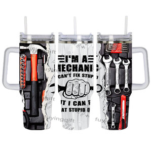 Gobelet de mécanicien de 40oz personnalisé <span class=keywords><strong>tasse</strong></span> à café isolée en métal <span class=keywords><strong>tasse</strong></span> de voiture de voyage avec poignée cadeau d'anniversaire de noël pour <span class=keywords><strong>papa</strong></span> homme - Product Image 5