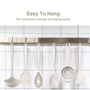 Ensemble d'ustensiles de cuisine en silicone et bois personnalisés, 22 pièces, vente en gros, accessoires de cuisine avec manches en bois - Product Image 5