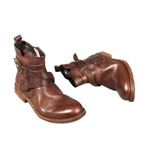 Stivali Invernali da <span class=keywords><strong>Uomo</strong></span> all'Ingrosso, <span class=keywords><strong>Stivaletti</strong></span> alla Moda in Vera Pelle <span class=keywords><strong>con</strong></span> Pelliccia, Scarpe Calde Vintage Classiche Casual da <span class=keywords><strong>Uomo</strong></span> - Product Image 3