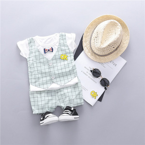 Ensembles de vêtements d'été pour bébés et enfants, nouveau design de pantalon pour garçon et t-shirt personnalisé à séchage rapide pour enfant - Product Image 3