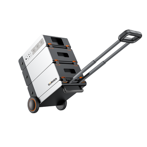 Modular Expandable 2.4kW <b>Trolley</b> Portable Home Energy Storage Power Station Modular Backup Battery With <b>Pull</b> Rod Wheel - Product Image 3