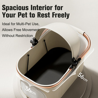 Poussette légère pour animaux de compagnie avec panier amovible 360 °   Chariot d'aventure pour animaux de compagnie, pour petits chiens et chats, pour l'extérieur