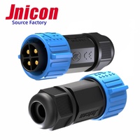 Connecteur d'aviation Jnicon M25 IP67 étanche 4 broches 50A pour panneau PCB de batterie de vélo électrique à énergie solaire