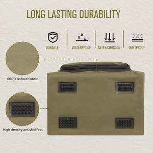 Stackable Hat Travel Bag Large <b>Cap</b> <b>Storage</b> Case <b>Baseball</b> Hat Organizer Bag for 20-24 <b>Caps</b> - Product Image 3