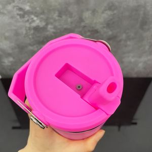 Botella de Agua de Acero Inoxidable con Aislamiento al Vacío de 30 oz, con Acabado Arcoíris, Pajita Abatible y Asa Superior para Grabado Láser - Product Image 5