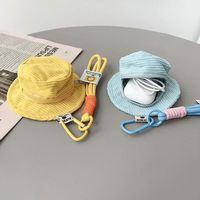 Mini porte-monnaie design chapeau, mini pochette à fermeture éclair, porte-monnaie multifonctionnel, sac portable pour écouteurs