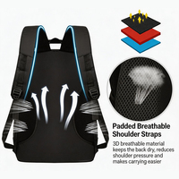 Sac à dos personnalisé pour hommes et femmes, sac de voyage imperméable en nylon, sac de sport, sac à dos pour ordinateur portable pour étudiants du collège, sac à dos d'extérieur