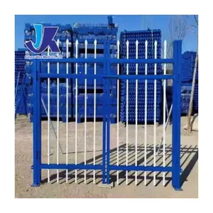 Popular online shopping modern black coated cheap wrought iron fence house fence