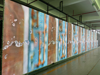 Écran LED mural 3D polychrome P2 P2.6 P2.9 P3.9 P4.8 bannières d'exposition DIY d'intérieur écrans LED écran d'affichage des médias