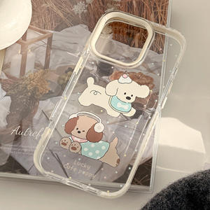 <span class=keywords><strong>Cover</strong></span> per Cellulare Stile Coreano con Cucciolo Cartoon, Custodia Antiurto in TPU con Impugnatura per <span class=keywords><strong>iPhone</strong></span> 16 15 14 <span class=keywords><strong>11</strong></span> Pro Max - Product Image 4