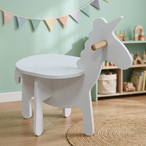 Chaise enfant licorne moderne en MDF coloré pour chambre à coucher, mobilier pour maternelle CHAO CHING -001 - Product Image 3