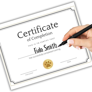 <span class=keywords><strong>Certificado</strong></span> <span class=keywords><strong>de</strong></span> Finalización <span class=keywords><strong>de</strong></span> Entrenamiento <span class=keywords><strong>de</strong></span> Perros, Huella <span class=keywords><strong>de</strong></span> Pata, Premio para Cachorros, para Entrenadores, Habilidad <span class=keywords><strong>de</strong></span> Perro <span class=keywords><strong>de</strong></span> Servicio - Product Image 5