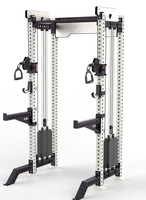 Machine Smith de qualité commerciale avec rack de crossover par câble, équipement de musculation multifonctionnel en acier au carbone pour la salle de sport