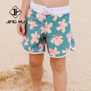 Shorts de Baño para Niños de Alta Calidad con Estampado Hawaiano, Shorts de Baño para Niños de Poliéster Personalizados OEM - Product Image 1