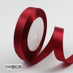 Pita Grosgrain polos ramah lingkungan wajah tunggal Satin rol hadiah Hari Valentine kartu undangan pita rambut bunga - Product Image 3