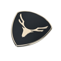 Écusson Souple Doré en Gros, Étiquette Autocollante Logo Métallique 3D Personnalisée avec Adhésif Puissant, pour Propriétaires de Marques de Vêtements, Chaussures et Sacs