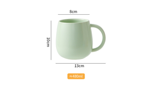 Tazza in Ceramica Opaca Stile Nordico Color Macaron, Minimalista e Arrotondata, per <span class=keywords><strong>Caffè</strong></span> e Tè, per Casa e Ufficio - Product Image 6