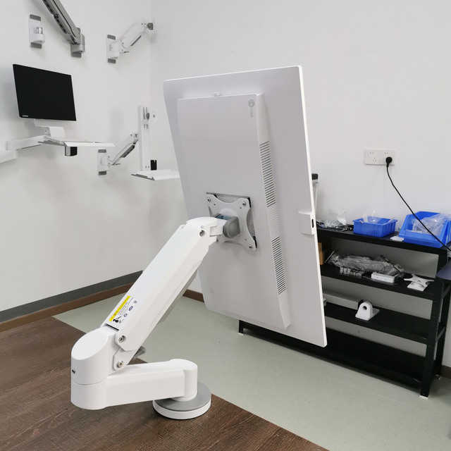 T8-GA02-Z Meisonic Desk Mount Single Gas Spring Adjustable Aluminum Alloy Computer Monitor Arm 15-32inch 360 Rotation Arm