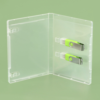 Estuches para Memorias USB SUNSHING Super Clear de 14MM para 1/2/3 Unidades, Estuche para USB y DVD de Calidad Premium
