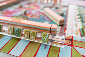 Tuiles de mahjong américaines en acrylique sur mesure à 3 couches avec 160 cartes, jeu élégant et luxueux pour adultes et cadeau, Mary Benson <span class=keywords><strong>Green</strong></span> - Product Image 3