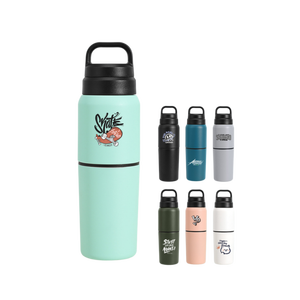 Botella Térmica de 550 ml con Doble Compartimento, Tapa Libre de BPA, Doble Uso como Botella de Agua y Taza Pequeña <span class=keywords><strong>Independiente</strong></span> para la Escuela - Product Image 6
