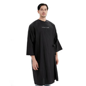 Kimono à manches longues pour femmes Uniforme <span class=keywords><strong>de</strong></span> client Nylon froissé brillant, Robe <span class=keywords><strong>de</strong></span> salon <span class=keywords><strong>de</strong></span> coiffure Smock Robes Capes et Tablier <span class=keywords><strong>de</strong></span> styliste 1D3 - Product Image 4