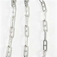 Chaîne de câble en argent 925 de haute qualité '8' forme carrée allongée Rectangle Design pour la fabrication de bijoux à bricoler soi-même en gros