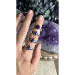 แหวนเงิน Sugilite 925แหวนเงิน Sugilite เงินสเตอร์ลิงของขวัญสำหรับเธอ - Product Image 5
