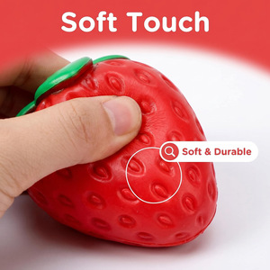 H75 En stock Jouet à presser en forme de fruit simulé, en caoutchouc thermoplastique à rebond lent, gadget anti-stress et de décompression, coffret cadeau - Product Image 4