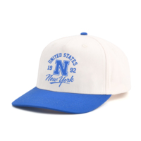 Casquette de baseball bicolore avec logo personnalisé, casquette de baseball 5 panneaux, casquette de sport A-Frame, casquette de baseball snapback pour homme, fabricant