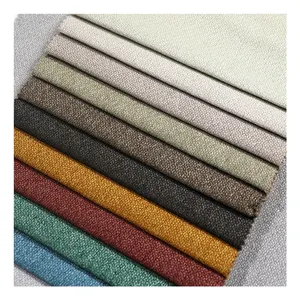 China Manufacturer Home Textile Linen Woven Sofa Fabric Wholesale Linen Sofa Fabric New Pattern Linen