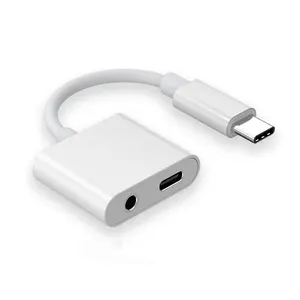 Sound Card Splitter 2 in 1 aux 3.5mm jack to usb headphone adapter data cable convertor adapters usb-c to type-c