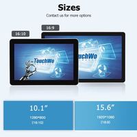 Tableta Android Touchwo de 10.1 Pulgadas con POE Opcional, Pantalla Táctil de Señalización Digital, PC Todo en Uno