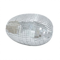 Spiegel-Disco-Osterei aus Glas, Reflektierende Partydekoration, Tischornament für Hochzeit, Geburtstag, KTV, Fotografie