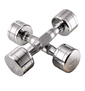 Pure Steel Plated <b>Dumbbell</b> Round Head Solid Commercial Home Sports and Fitness Equipment Shaping - Product Image 6